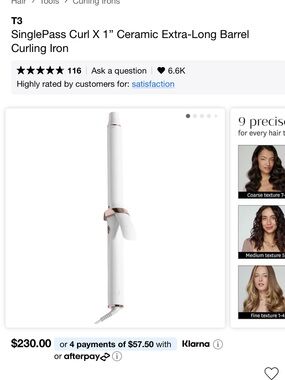 BNIB T3 Curling Iron